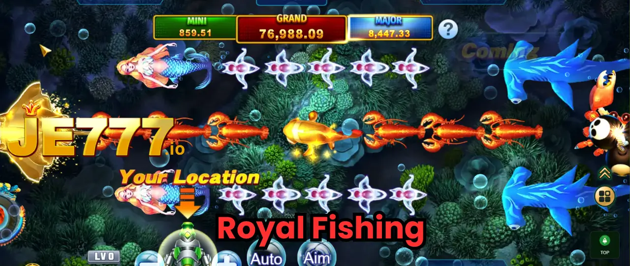 Royal Fishing : রয়্যাল ফিশিং-এর সাথে রহস্যময় সমুদ্র জগতের রোমাঞ্চ আবিষ্কার করুন - Je777 2 InterFace Royal Fishing